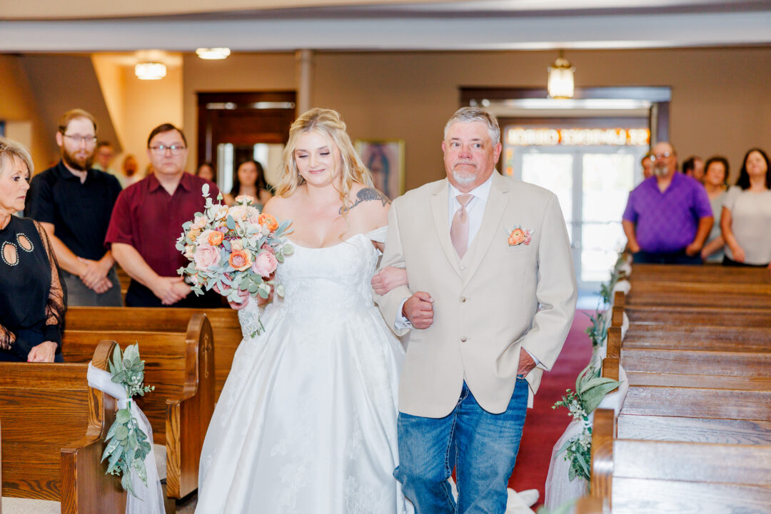 st lawrence church wedding in milbank sd