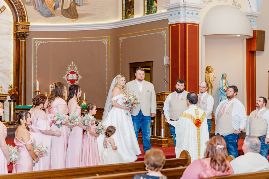 st lawrence church wedding in milbank sd