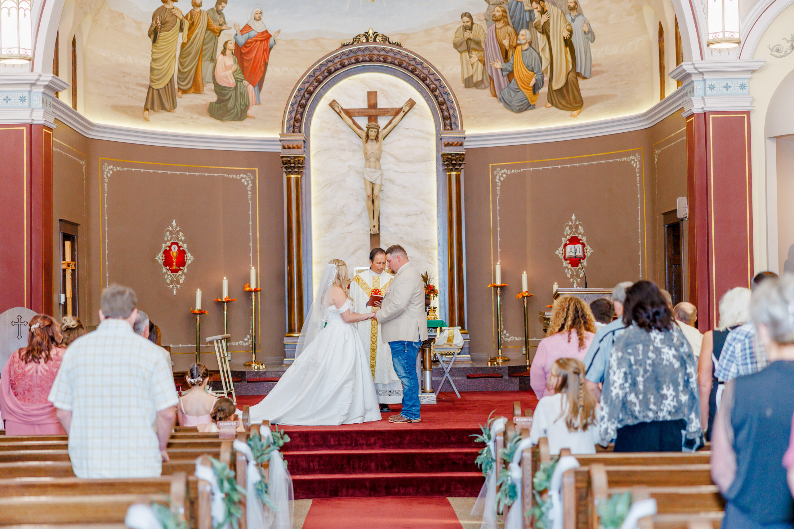 st lawrence church wedding in milbank sd