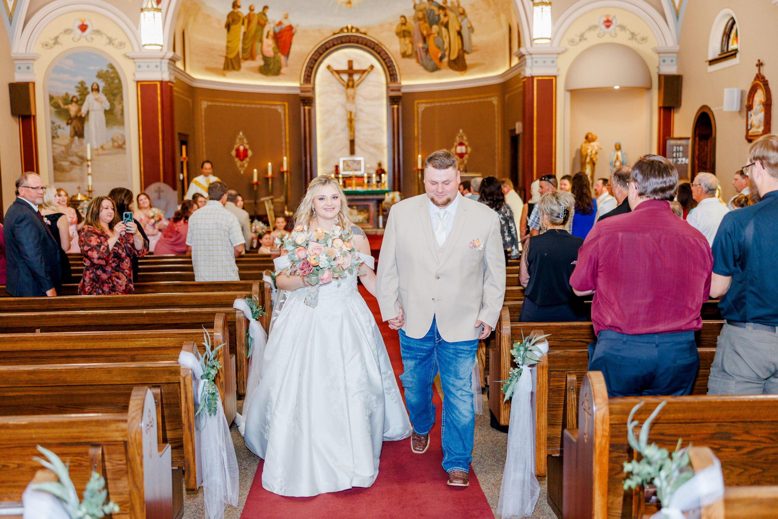 st lawrence church wedding in milbank sd