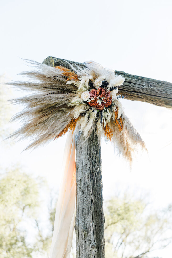 wedding ceremony at stable waters ranch in watertown sd