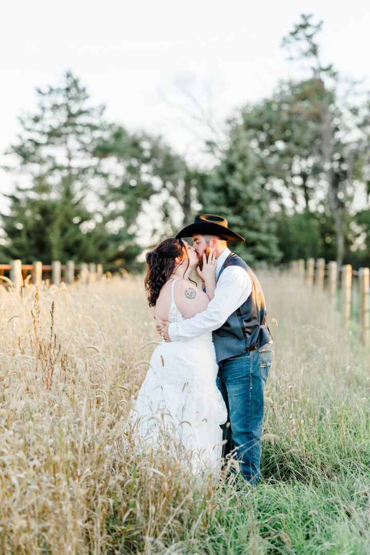 bride and groom portraits at stable waters ranch