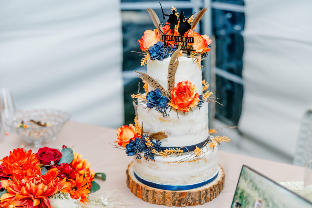 cake at wedding reception