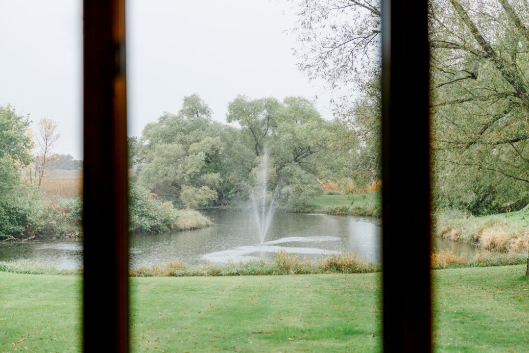 rainy fall wedding day in watertown sd