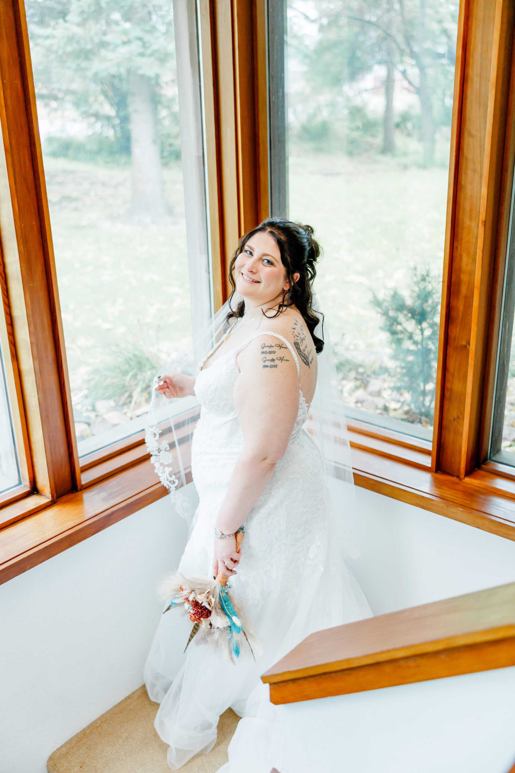 bridal portraits at watertown sd wedding